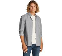 Tommy Jeans Mens TJM Reg Oxford Ext Dm0dm21298 L/S Shirt, Blue (Dark Night Navy), XL UK