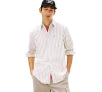 Tommy Jeans Men's TJM Reg Oxford Shirt Ext DM0DM22790 L/S, Grey (Ivy Mink Stripe), M