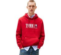 Tommy Jeans Mens Tjm Reg Rwb Dna Graphic Dm0dm22144 Pullover Hoodie, Red (Sapphire Red), XL UK