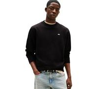 Tommy Jeans Reg Flag Fleece Crew Sweatshirt Pure Black - L
