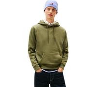 Tommy Jeans Men's TJM Reg S Flag Hoodie Ext Dm0Dm20742 Pullover, Green (Dark Greenery), L