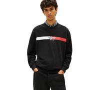 Tommy Jeans Men's Tjm Reg Sign Stripe Cnck Ext Dm0dm23019 Pullover Sweatshirt (pack of 1)
