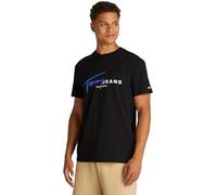 TOMMY JEANS Men's TJM Reg Signtr DNA Tee Ext Dm0Dm20817 S/S T-Shirt, Black, XS