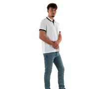 Tommy Jeans Men's Tjm Reg Solid Tipped Polo S/S Polos, White, XXL Plus Tall