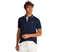 Tommy Jeans Mens TJM Reg Tipped Dm0dm20745 S/S Polo, Blue (Dark Night Navy), L UK