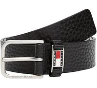 Tommy Jeans Men's TJM SCANTON TEXTURE 3.5 AM0AM13417 Fixed Belt, Black (Black Texture), 100