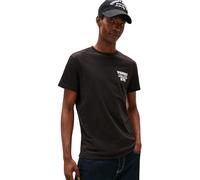 Tommy Jeans Men's TJM Slim Entry Bills Ss Tee Dm0Dm22321 S/S T-Shirt, Black (Black), S