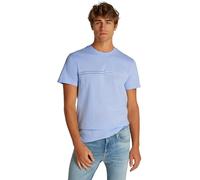 TOMMY JEANS Men's TJM Slim Entry Graphic Tee Ext Dm0Dm20779 S/S T-Shirt, Blue (Sweet Blue), XXL_Plus