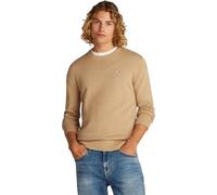 TOMMY JEANS Mens TJM Slim Essential Light Dm0dm18895 Pullover Sweater, Beige, XXL UK