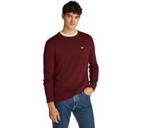 Tommy Jeans Men's Tjm Slim Essntls C-neck Sweater Dm0dm18370 Pullover Sweater, Purple (Deep Rouge), M