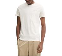 Tommy Jeans Men's TJM Slim Linear Chest Tee Ext Dm0Dm21188 S/S T-Shirt, Beige (Oat Marl HTR), XXL