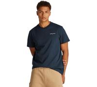 Tommy Jeans Men's TJM Slim Linear Chest Tee Ext Dm0Dm21188 S/S T-Shirt, Black (Black), XL