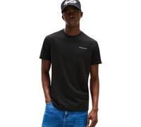 Tommy Jeans Mens TJM Slim Linear Chest Tee Ext Dm0dm21780 S/S T-Shirt, Black (Black), XL UK