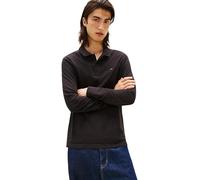 Tommy Jeans Mens TJM Slim Placket Ext Dm0dm20232 L/S Polo, Black (Black), S UK