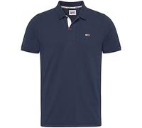 Tommy Jeans Men's Tjm Slim Placket Polo Dm0dm15370 S/S Polos, Twilight Navy, M