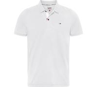 Tommy Jeans Slim Placket Short Sleeve Polo White S Man