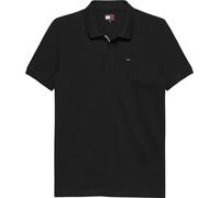 Tommy Jeans Men's TJM Slim Placket Polo Ext Dm0Dm18312 S/S, Black (Black), M