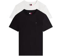 Pack of 2 Slim Fit T-Shirts Black+Ecru