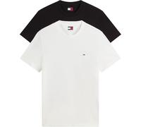 Tommy Jeans Mens TJM Xslim 2pack Jersey Tee Ext Dm0dm20687 S/S T-Shirt, Multi (Black/Ecru), M UK