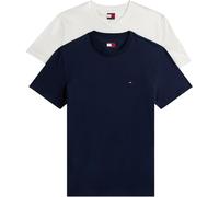 Tommy Jeans Men's TJM XSLIM 2PACK Jersey TEE EXT DM0DM20687 S/S T-Shirt, Multi (Ecru/Dark Night Navy), XL