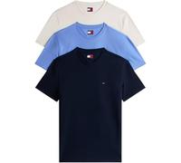 Tommy Jeans Men's TJM Xslim 3 Pack Tee Ext Dm0Dm21579 S/S T-Shirt, Multi (Dnn/Ancient White/Lt Hori Blue), M