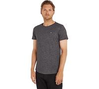 Tommy Jeans Men's Tjm Xslim Jaspe C Neck Ext Dm0dm09586 S/S Knit Tops, Black, M