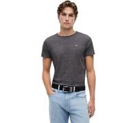 Tommy Jeans Men's Tjm Xslim Jaspe C Neck Ext Dm0dm09586 S/S Knit Tops, Black, XXS