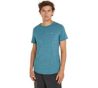 Tommy Jeans Men's Tjm Xslim Jaspe C Neck Ext S/S Knit Tops, Timeless Teal, XS