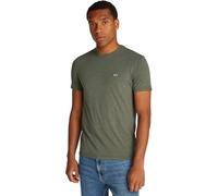 Tommy Jeans Men's TJM XSLIM Jaspe HTR TEE EXT DM0DM20363 S/S T-Shirt, Green (Fatigue Green Heather), XS
