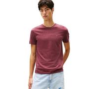 Tommy Jeans Men's TJM XSLIM Jaspe HTR TEE EXT DM0DM20363 S/S T-Shirt, Red (Red Wine HTR), L