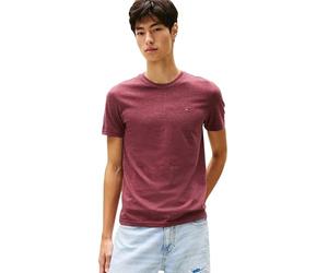 Tommy Jeans Men's TJM XSLIM Jaspe HTR TEE EXT DM0DM20363 S/S T-Shirt, Red (Red Wine HTR), M