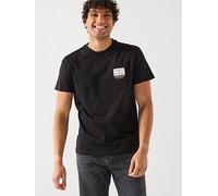 Tommy Jeans Mono Left Chest Logo T-Shirt - Black, Black, Size L, Men Black