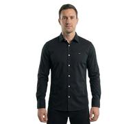 Tommy Jeans Men’s TJM Original Long Sleeve Shirt, Black (Tommy Black), L
