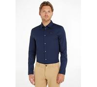 Tommy Jeans Original Stretch Slim Fit Long Sleeve & Shirt, Navy, Size 2Xl, Men Navy