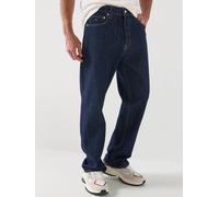 Tommy Jeans Otis Regular Straight Fit Jean, Dark Blue, Size 38, Inside Leg Regular, Men Dark Blue