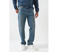 Tommy Jeans Otis Regular Straight Fit Jeans, Blue, Size 32, Inside Leg Regular, Men Blue