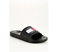 Tommy Jeans Men's Essential Pool Slides, Black (Black), 11