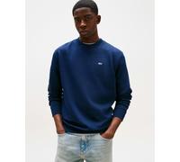 Tommy Jeans Reg Flag Fleece Crew Sweatshirt Navy Blue - S