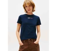 Tommy Jeans Regular Essential Logo2 Short Sleeve T-Shirt Navy Blue Women - S