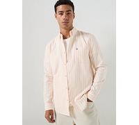 Tommy Jeans Regular Fit Stripe Oxford Shirt, Orange, Size Xl, Men Orange