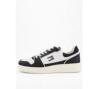 Tommy Jeans Men's TJM Retro Basket Em0Em01610 Low Top, Black (Black), 9 UK
