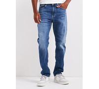 Tommy Jeans Ryan Straight Fit Stretch Jeans, Blue, Size 32, Inside Leg Regular, Men Blue