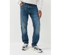 Tommy Jeans Ryan Straight Fit Stretch Jeans, Dark Wash, Size 30, Inside Leg Regular, Men Dark Wash