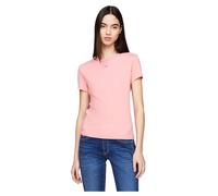 Tommy Jeans Slim Essential Ext Short Sleeve T-shirt Pink M Women