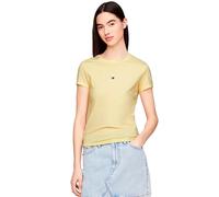 Tommy Jeans Slim Essential Logo 2 Short Sleeve T-shirt Yellow XS Women