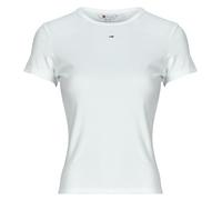 Tommy Jeans Slim Essential Ext Short Sleeve T-shirt White S Woman