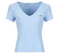 Tommy Jeans T shirt TJW SLIM ESSENTIAL RIB V SS in Blue EU M