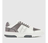 Tommy Jeans The Brooklyn Metallic Trainers in White & Silver UK 6.5 (EU 40)
