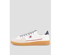 Tommy Jeans The Greenwich Edge Leather Trainer, Off White, Size 46, Men Off White