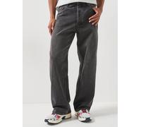 Tommy Jeans Theo Baggy Loose Fit Jeans, Black, Size 32, Inside Leg Regular, Men Black